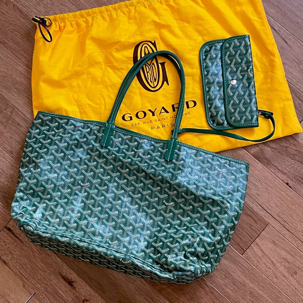 •SOLD• GOYARD Saint Louis PM Tote Bag in Green